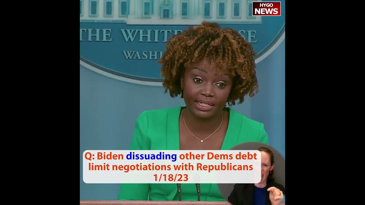 Q: Biden dissuading other Dems debt limit negotiations with Republicans