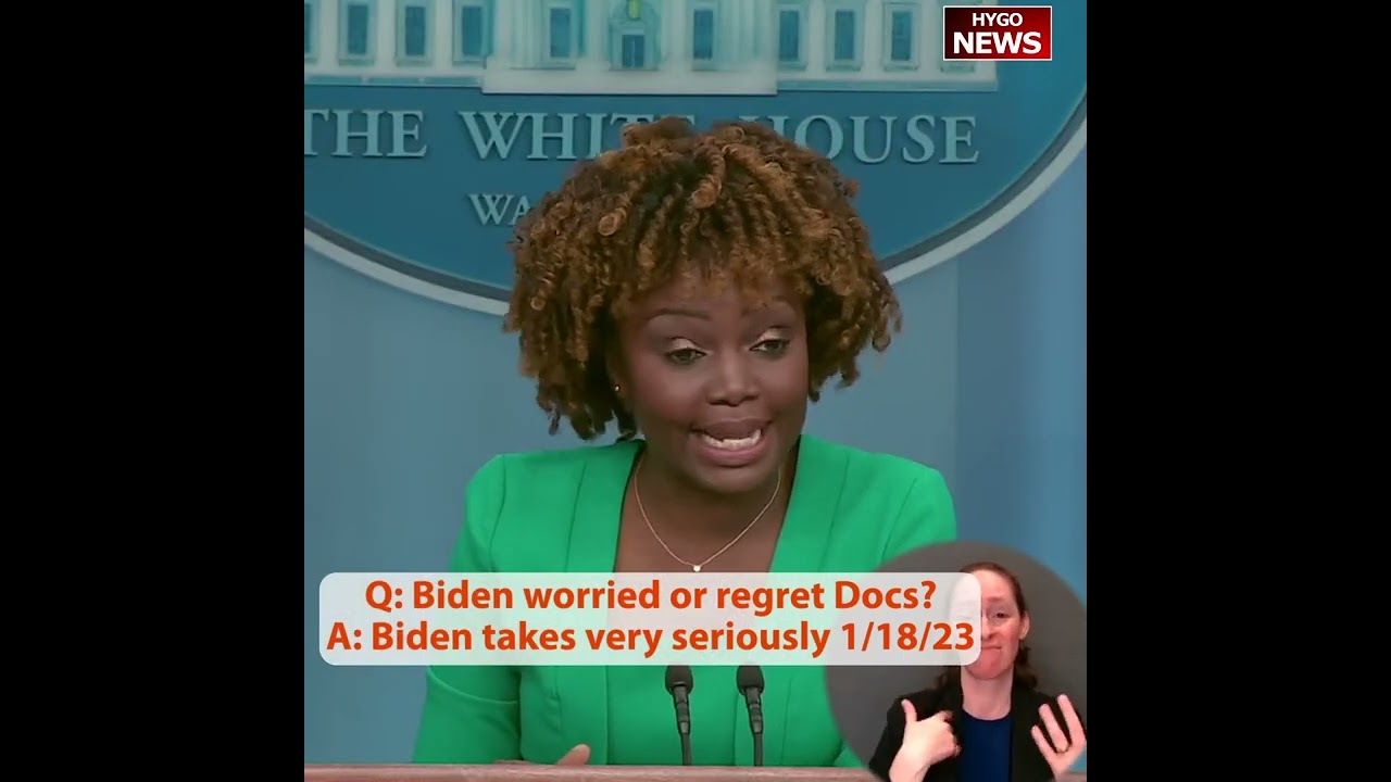 Q: Biden worried or regret Docs?A: Biden takes very seriously