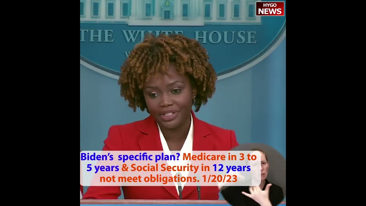 Q: Biden’s specific plan? Medicare in 3 years & Social Security in 12 years? A: call out Republicans