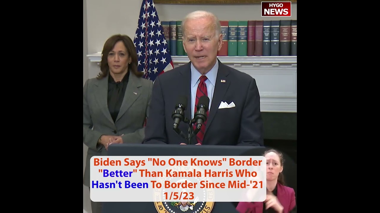 Biden: “no one knows” border “better” than Kamala Harris who hasn’t been to border since mid-‘2021