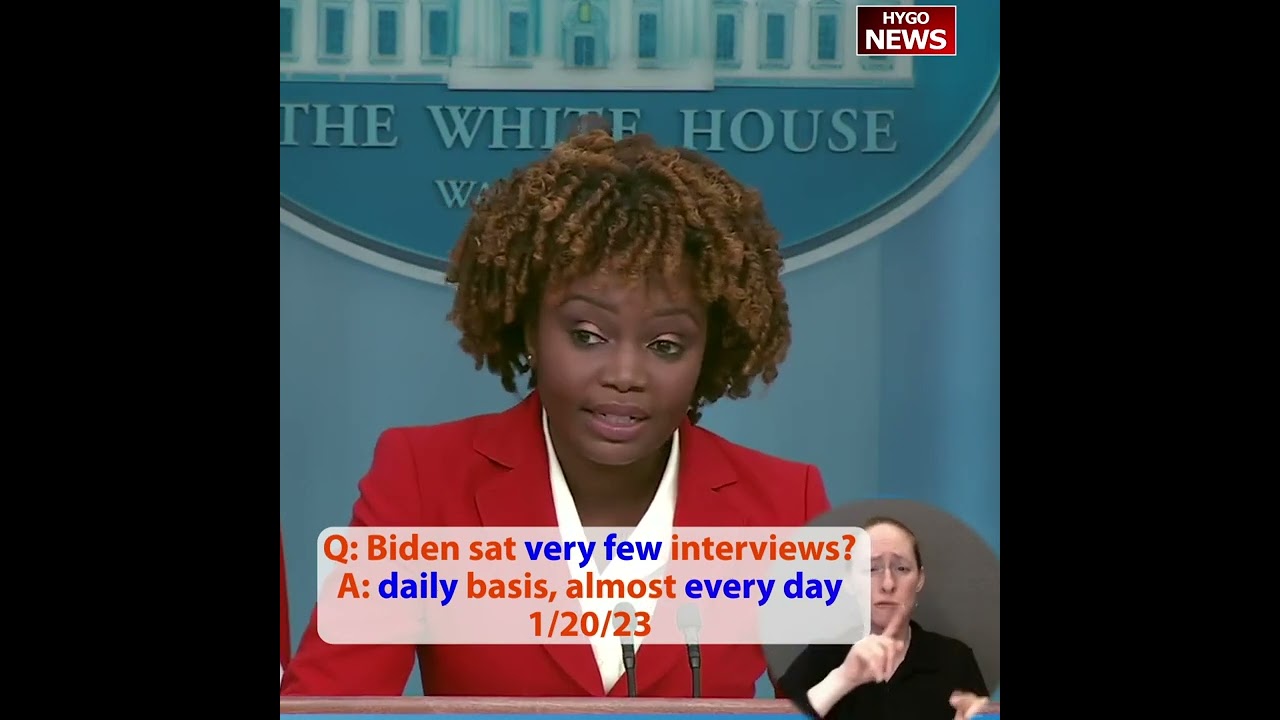 Q: Biden sat very few interviews? A: daily basis, almost every day