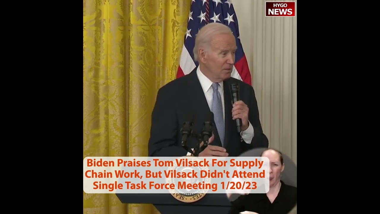 Biden Praises Tom Vilsack For Supply Chain Work, But Vilsack Didn’t Attend Single Task Force Meeting