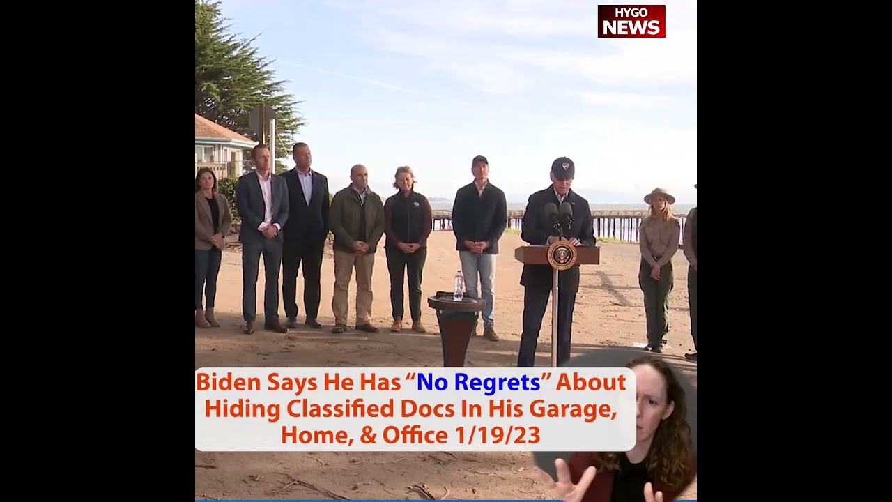 Biden Says He Has “No Regrets” About Hiding Classified Docs In His Garage, Home, & Office