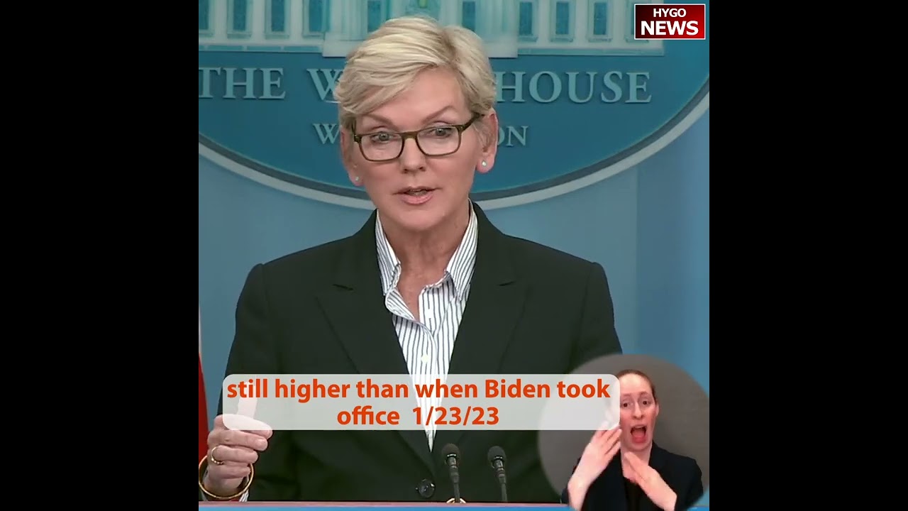 Granholm claims gas is now down about $1.60 but still higher than when Biden took office