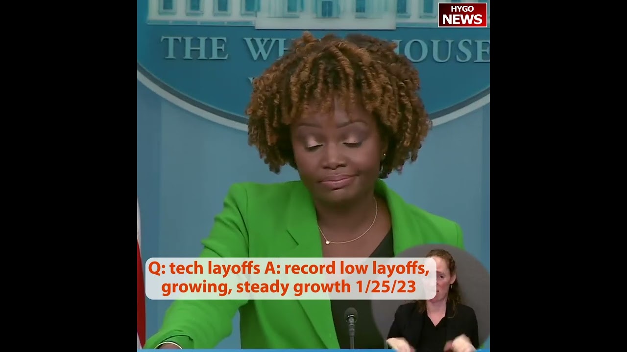 Q: tech layoffs A: but it is record low layoffs, economy growing, steady growth