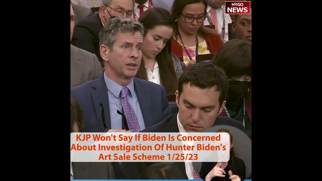 KJP Won’t Say If Biden Is Concerned About Investigation Of Hunter Biden’s Art Sale Scheme