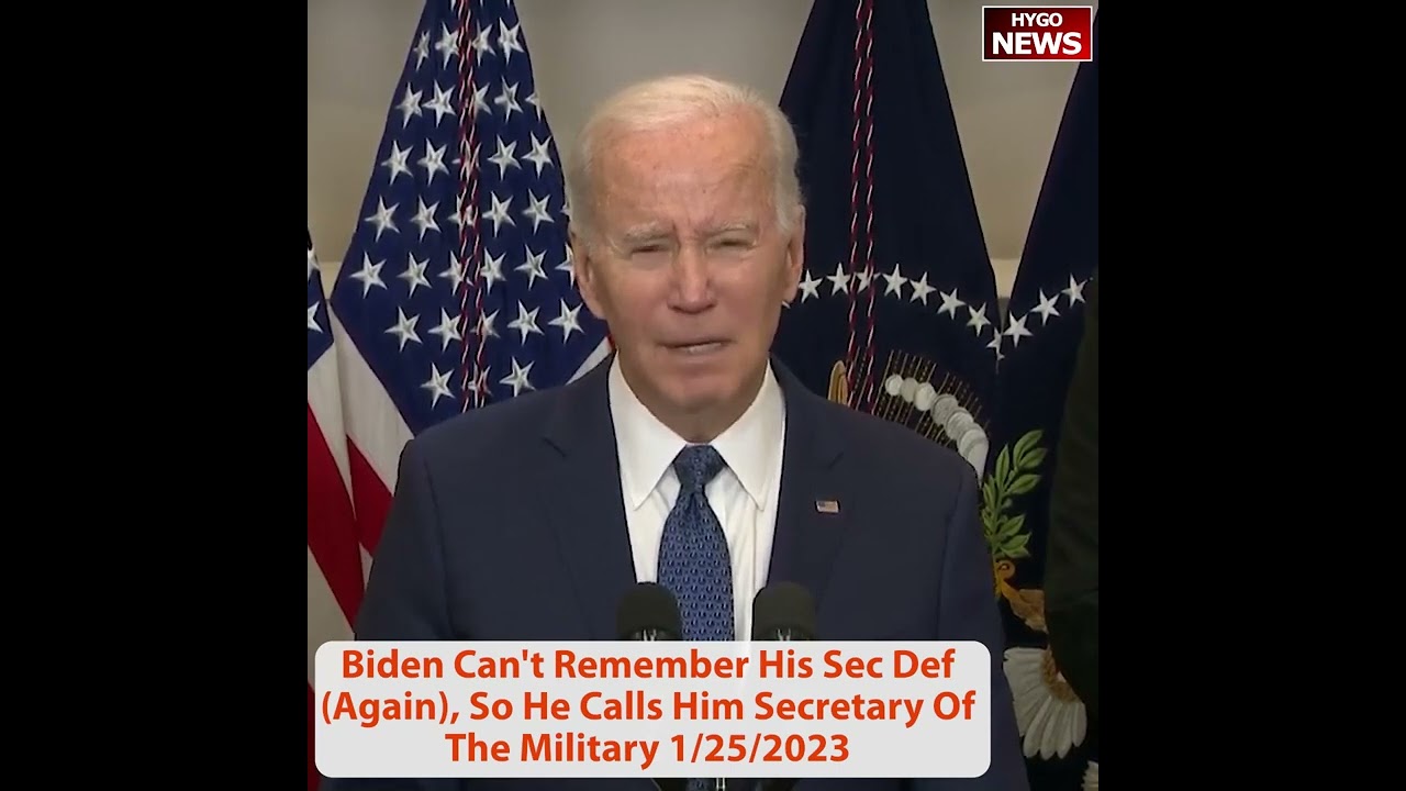 Biden gaffes: remember the name of his Secretary of Defense…again!