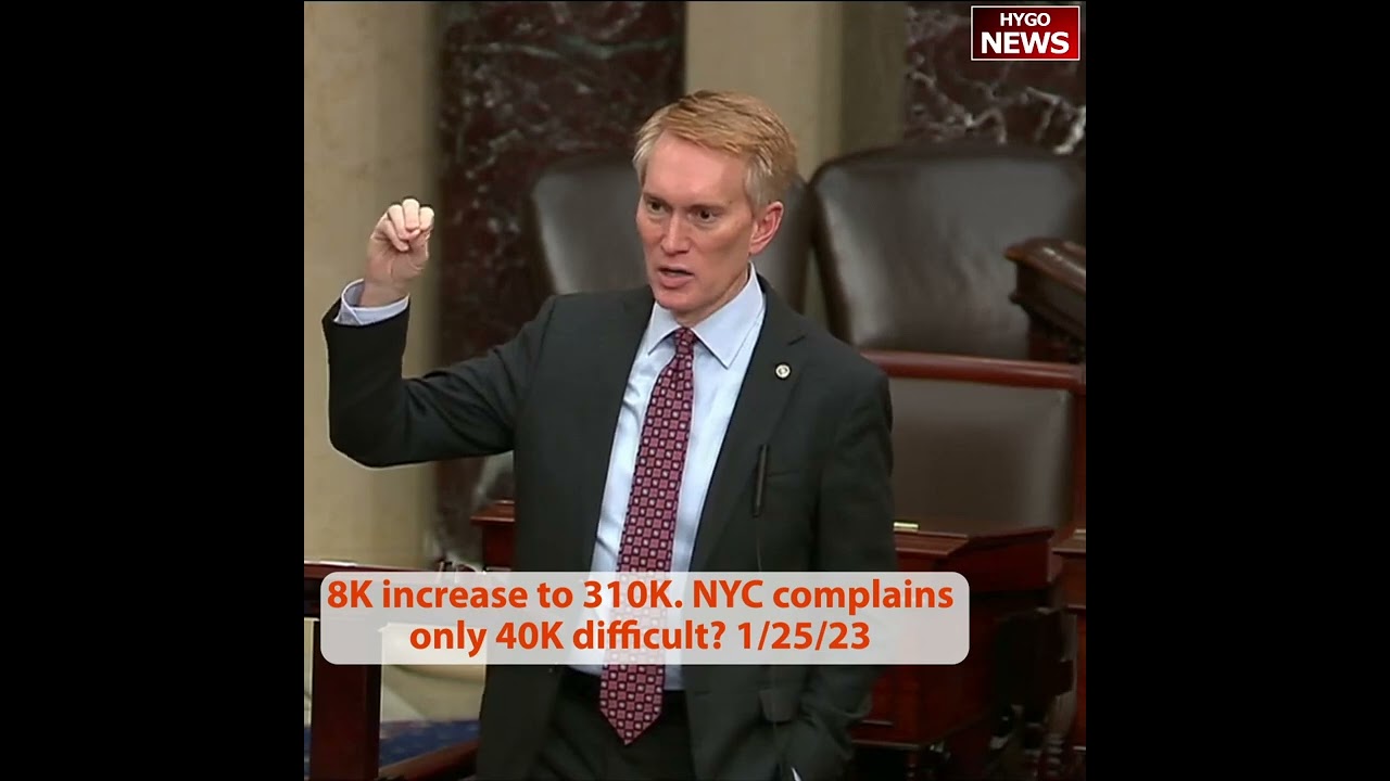 Lankford: small town illegally crossing 8K increased to 310K. NYC complains only 40K difficult?