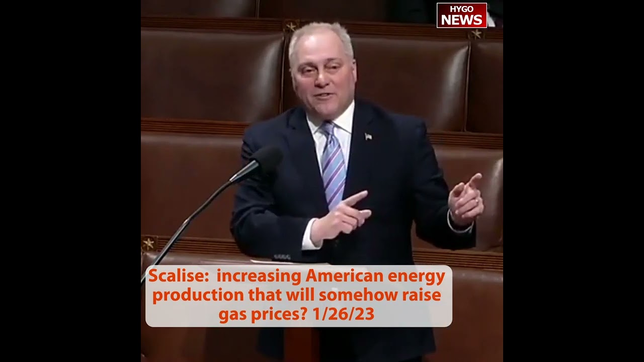 Scalise: increasing American energy production that will somehow raise gas prices?