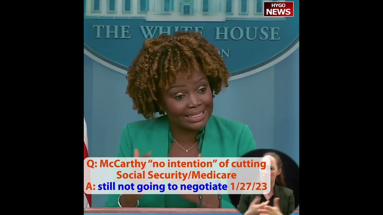 A: doesn’t change still not going to negotiate if McCarthy “no intention” of cutting Social Sec