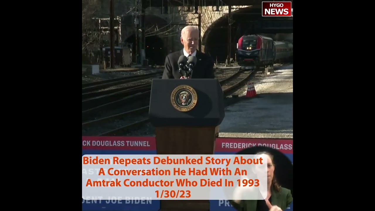 Biden Repeats Debunked Story About A Conversation He Had With An Amtrak Conductor Who Died In 1993