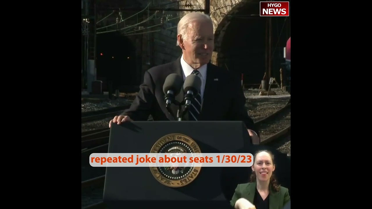 Biden repeated joke: the press said, “He is really stupid.”