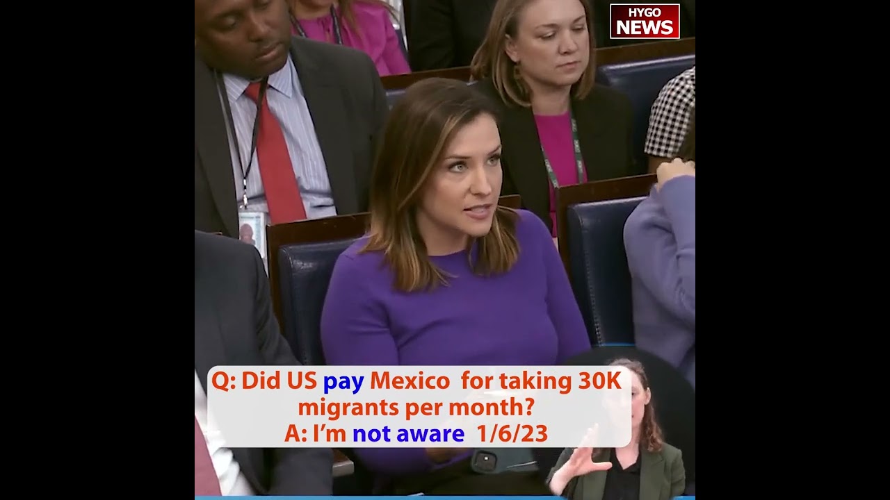 Q: Did US pay Mexico for taking 30K migrants per month? A: I’m not aware