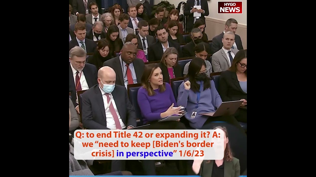 Q: to end Title 42 or expanding it? A: we “need to keep [Biden’s border crisis] in perspective”