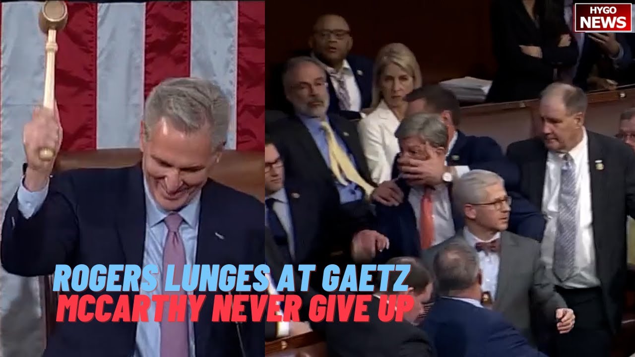 Angry Rogers Lunges at Gaetz, McCarthy never give up, first bill IRS & first hearing at border