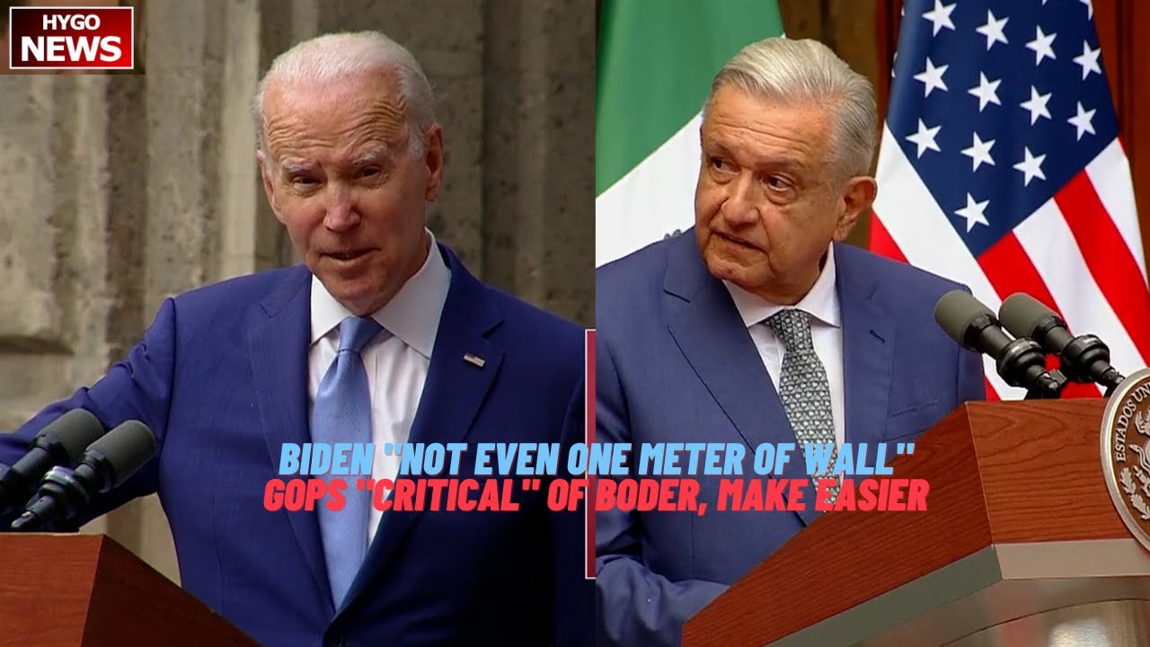 Biden “Not Even One Meter Of Wall”, GOPs “Critical” Of Border, Trying To Make It Easier, another $4B