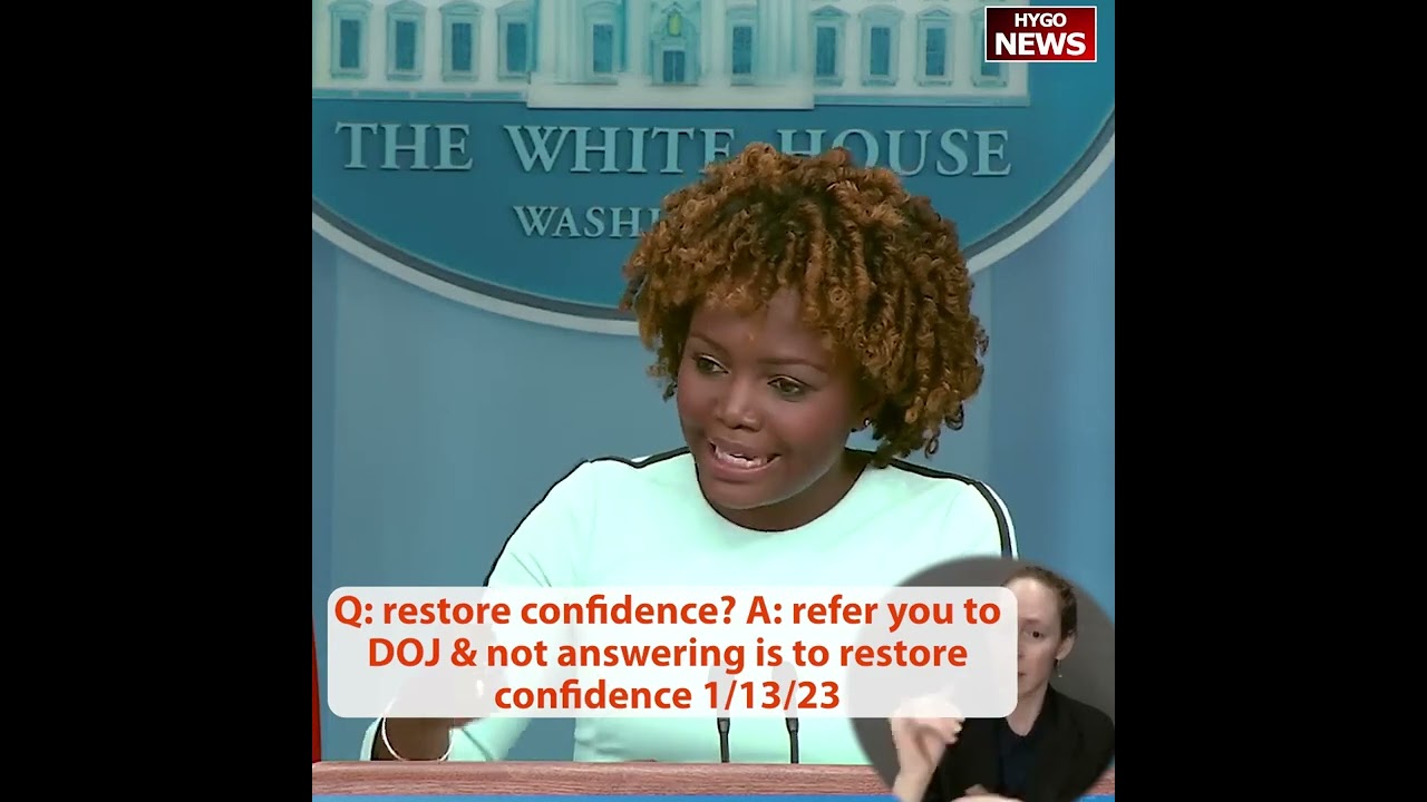 Q: restore confidence? A: refer you to DOJ & not answering questions is to restore confidence