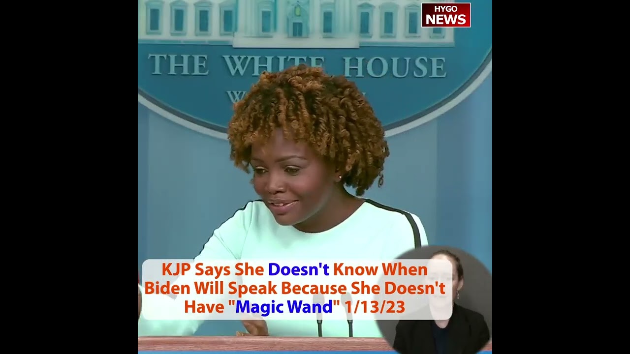 KJP Says She Doesn’t Know When Biden Will Speak Because She Doesn’t Have “Magic Wand”