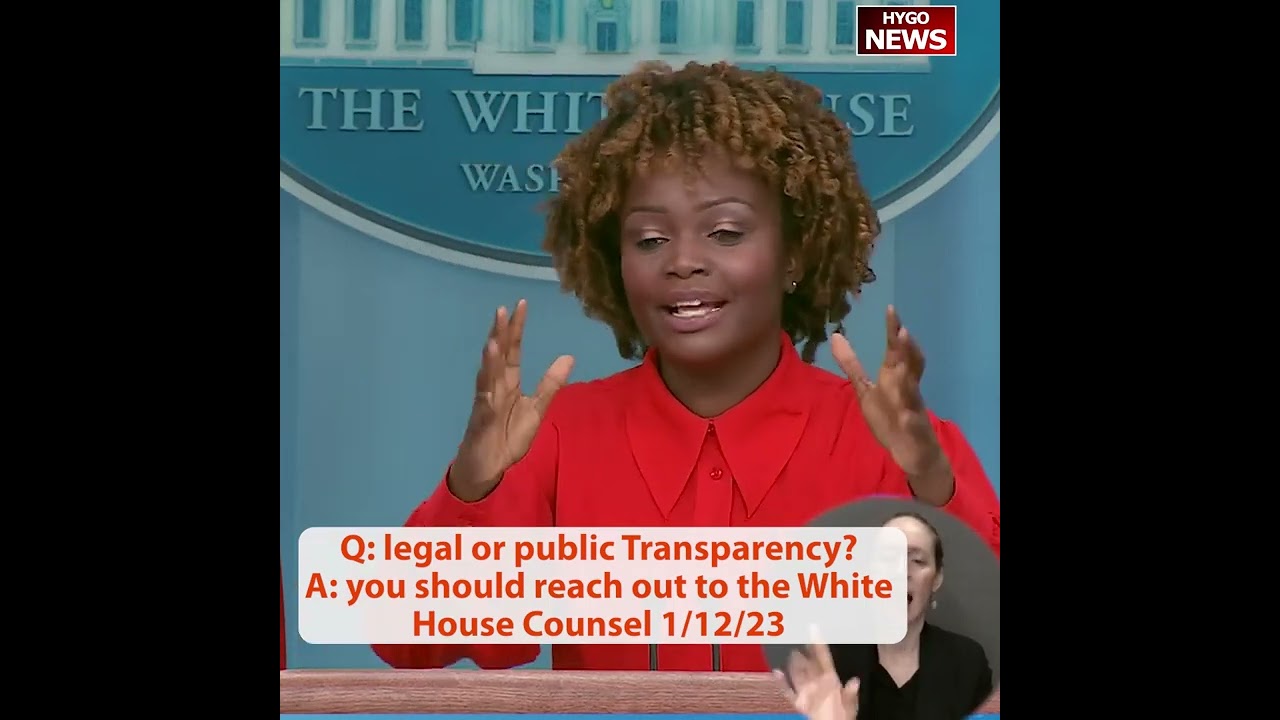 Q: Limit in transparency, public, non-legal transparency? Why not have them come & answer?