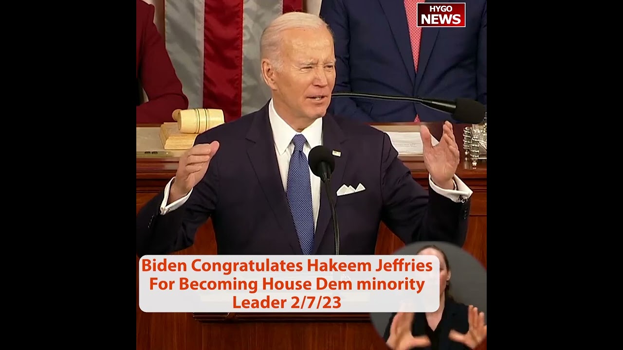 Biden Congratulates Hakeem Jeffries For Becoming House Dem minority Leader