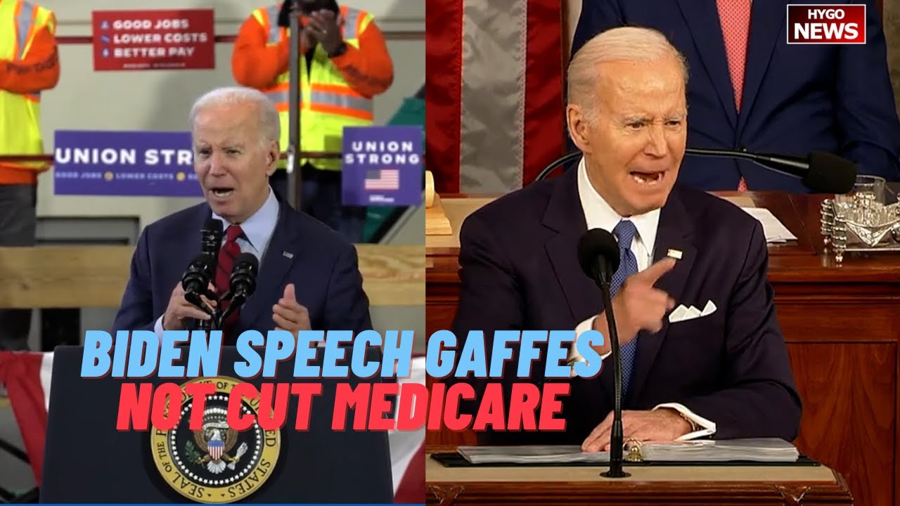 Biden’s Speech to Union Workers, gaffes; negotiated a deal not cutting Medicare and Social Security