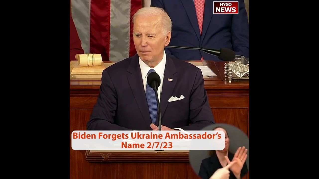 Biden Forgets Ukraine Ambassador’s Name