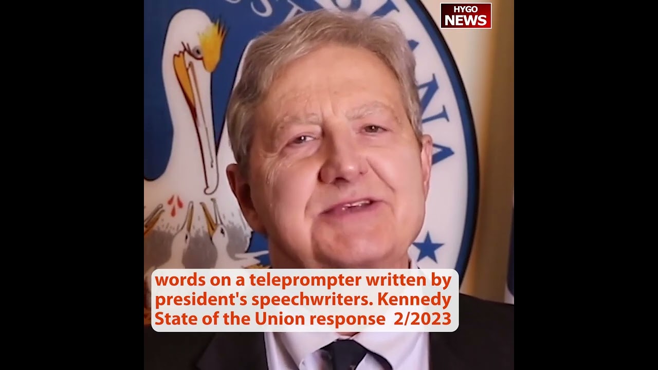 Just words on teleprompter written by president’s speechwriters. Kennedy State of the Union response