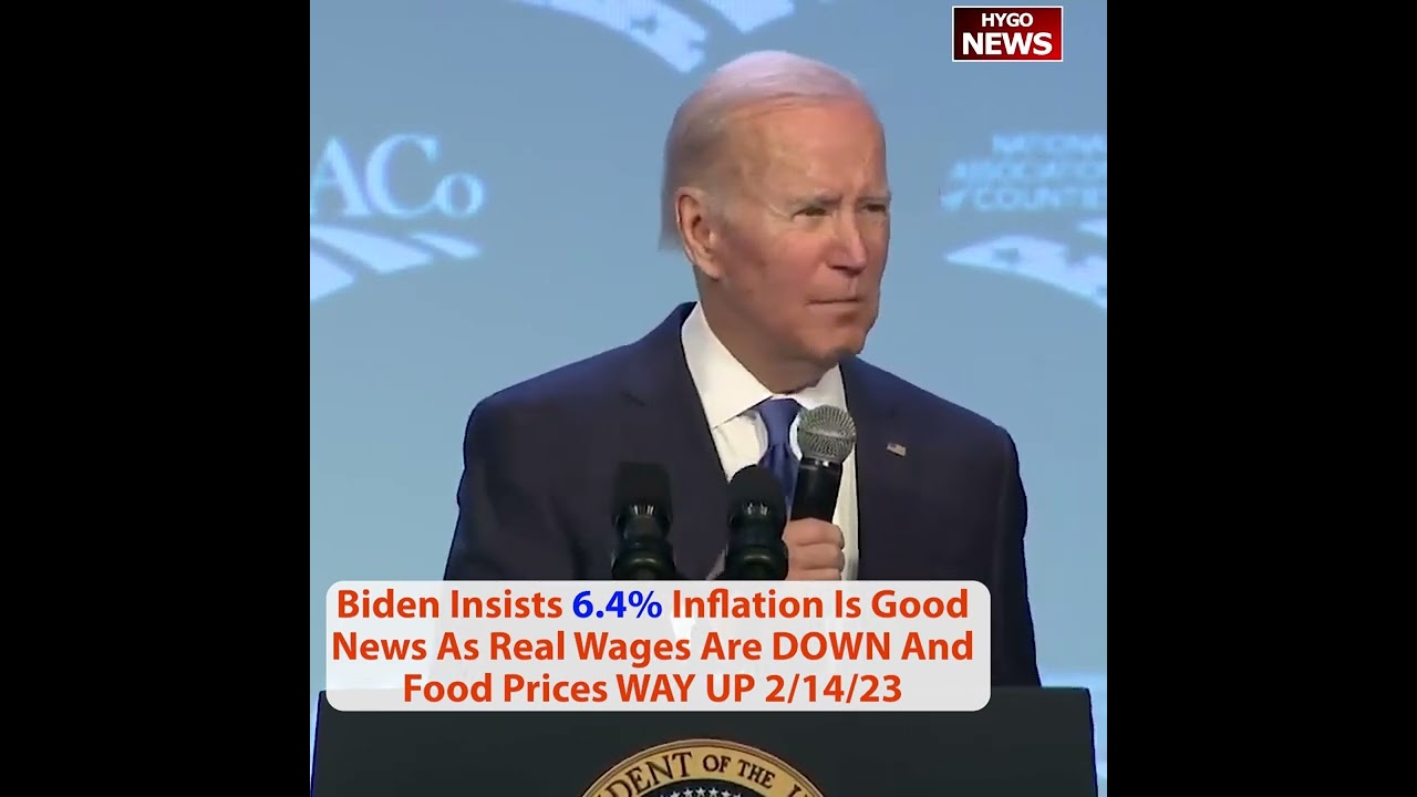 Biden Insists 6.4% Inflation Is Good News As Real Wages Are DOWN And Food Prices WAY UP
