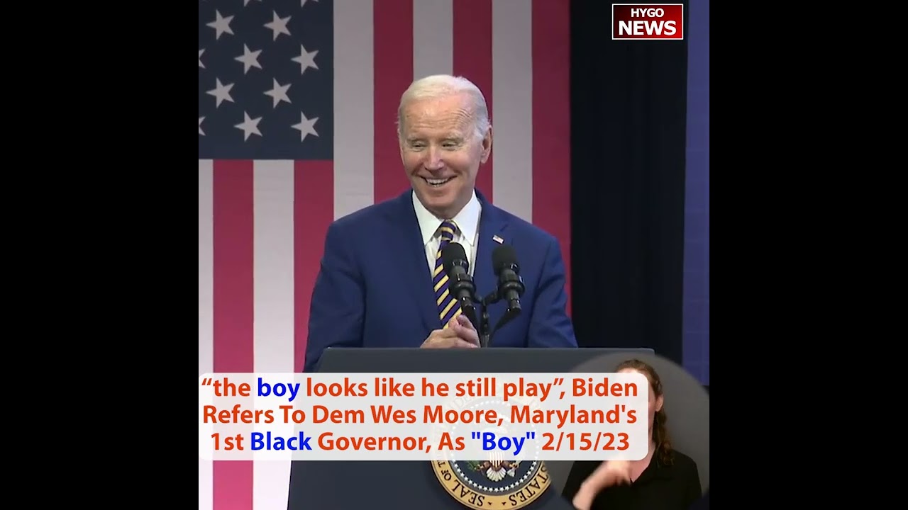 Biden refers Black Gov as BOY: The boy still play. August 2021: black advisor “boy” FEMA briefing