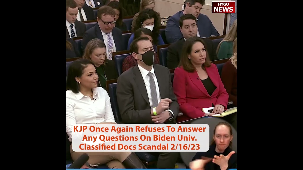 KJP once again refuses to answer any questions on Biden classified documents scandal