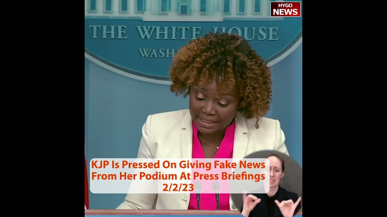 KJP Is Pressed On Giving Fake News From Her Podium At Press Briefings