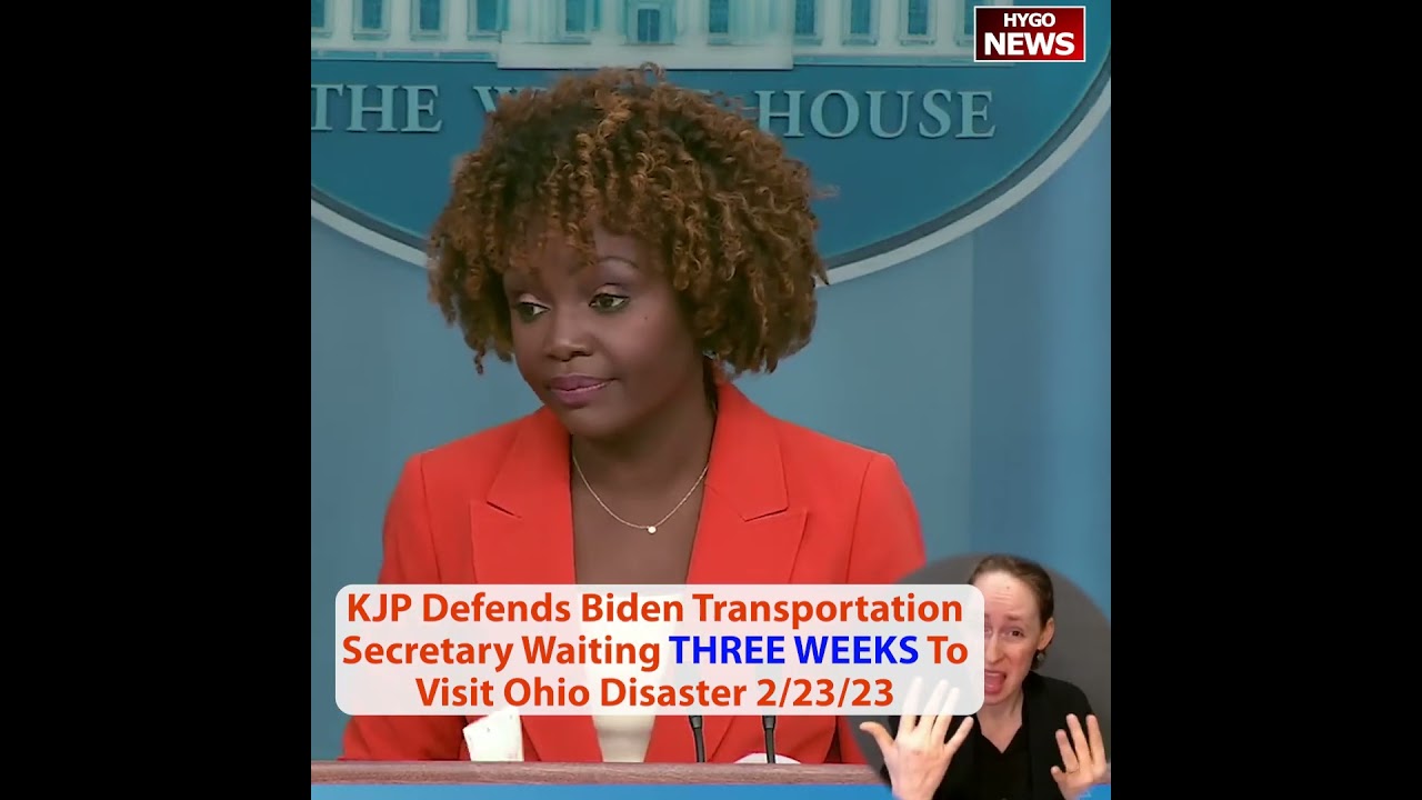 KJP defends Biden transportation secretary waiting three weeks to visit Ohio disaster