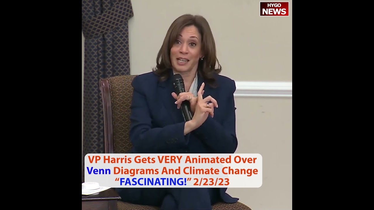 VP Harris gets VERY animated over Venn diagrams and climate change: “FASCINATING!”