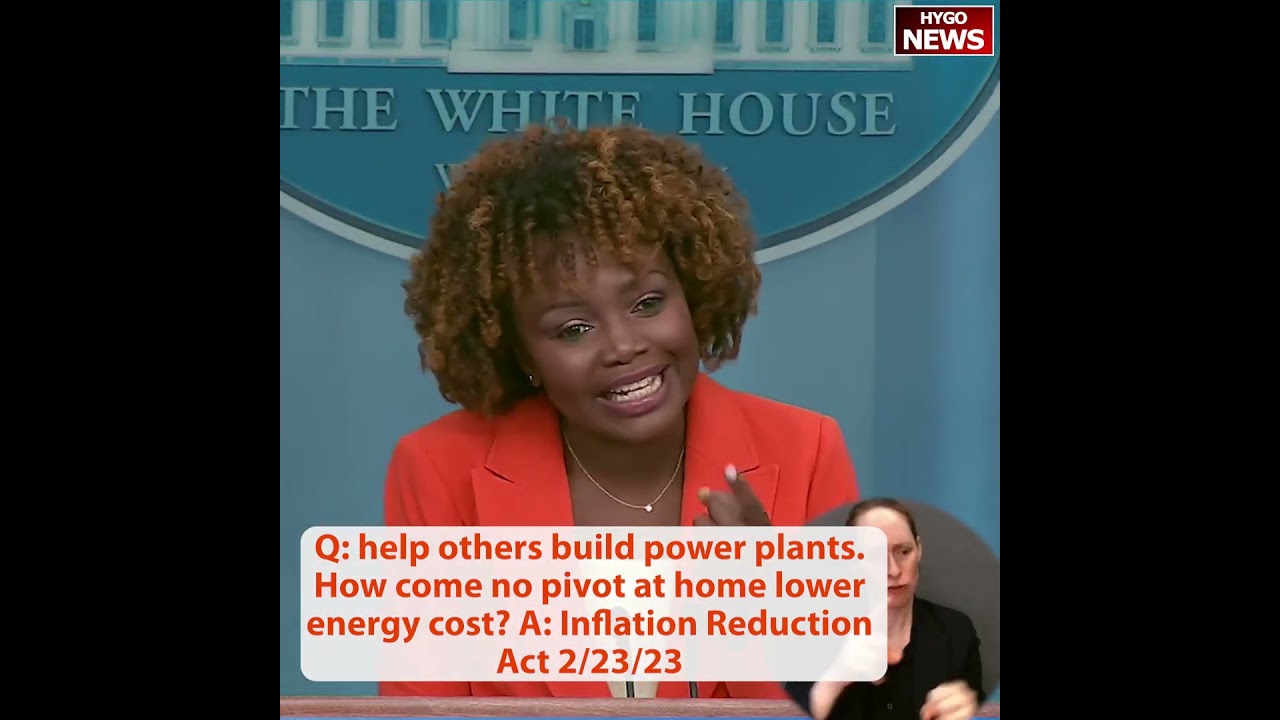 Q: help others build power plants? no pivot at home lower energy cost? A: Inflation Reduction Act