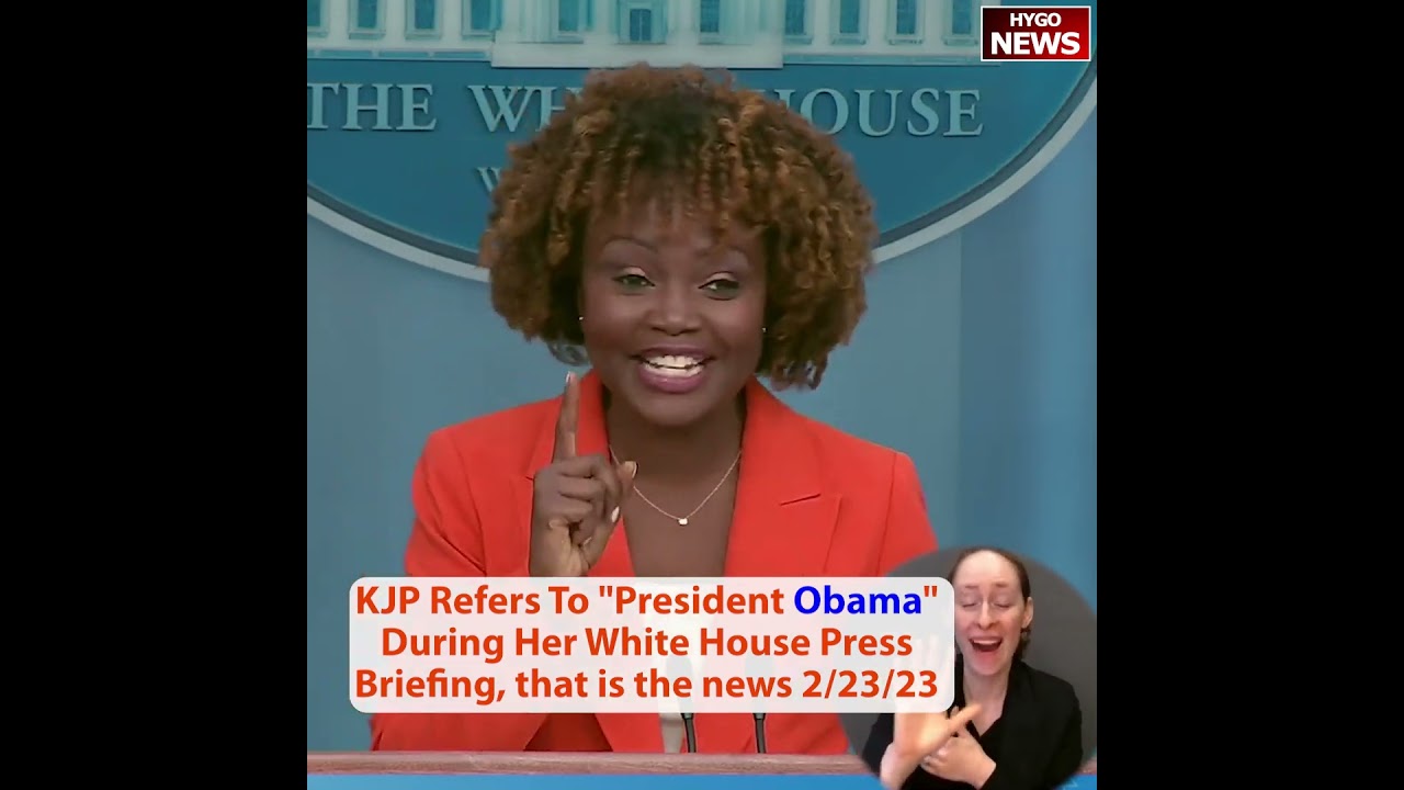 Telling the Truth: KJP Refers To “President Obama” During Her WH Press Briefing, that is the news