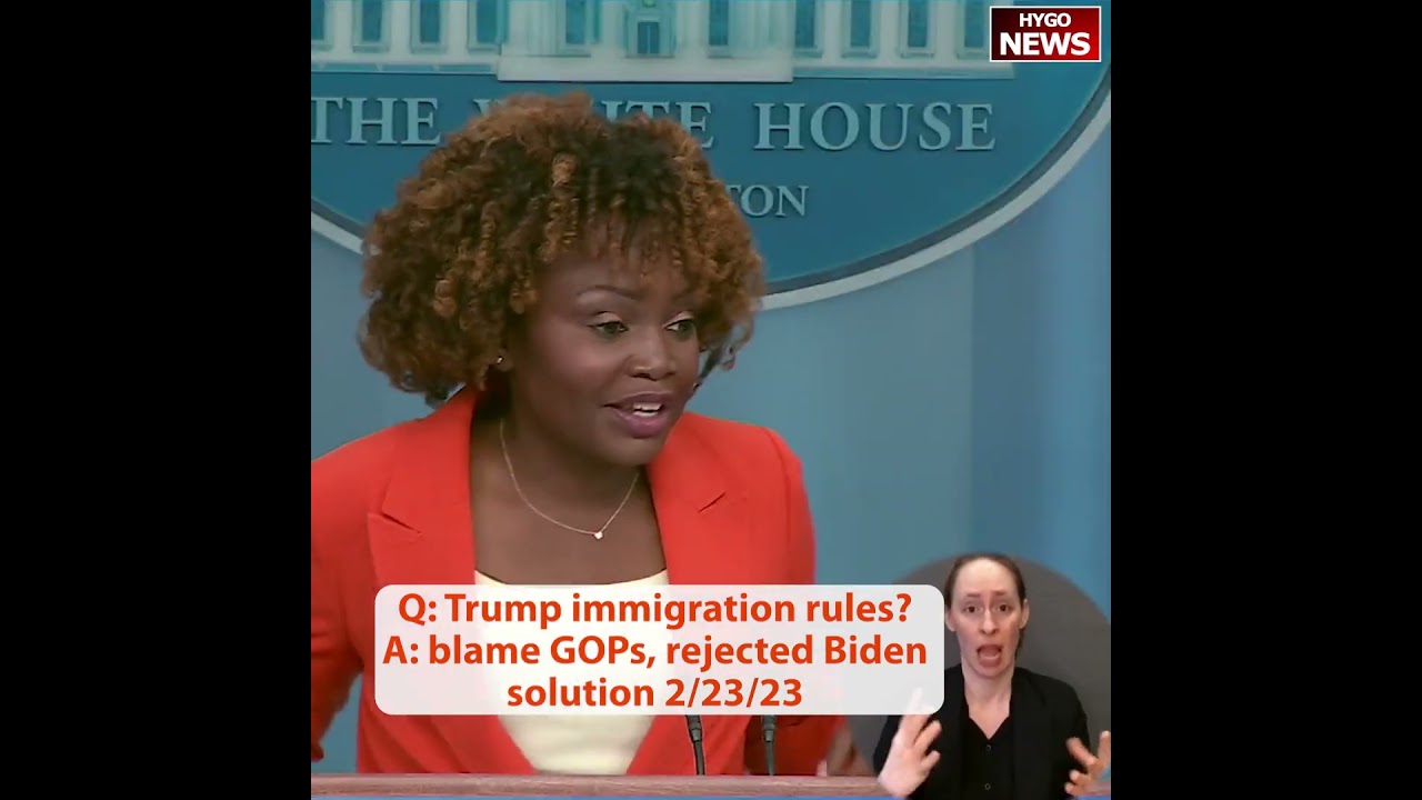 Q: mirroring Trump immigration rules? A: blame GOPs, Republicans rejected Biden Day 1 solution