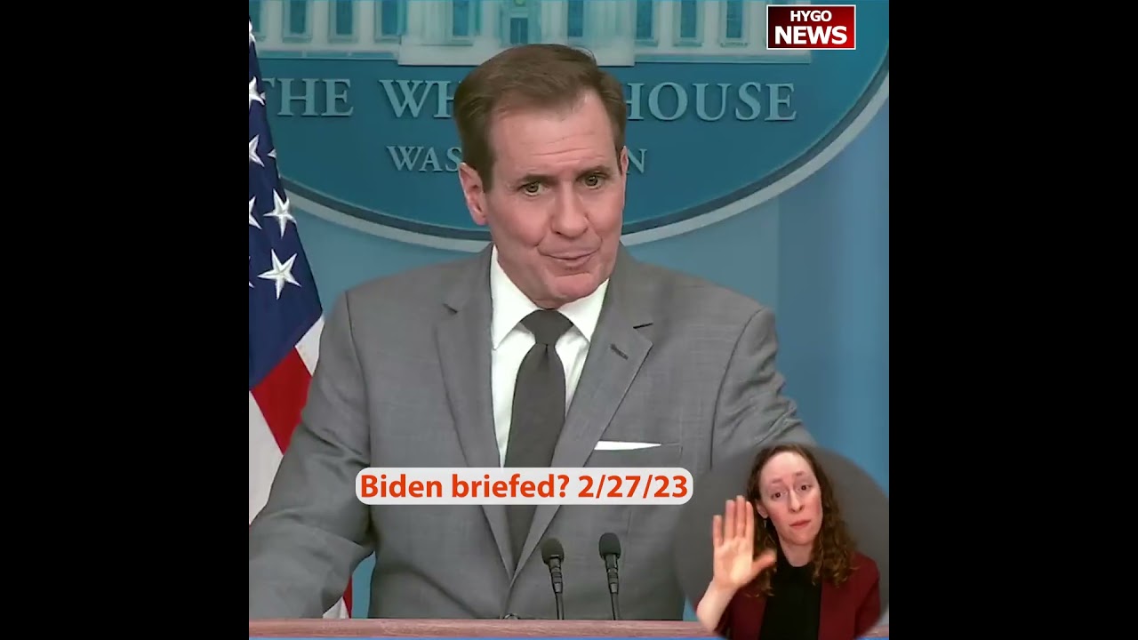 Q: was Biden briefed on? not quite sure there. A: I didn’t say that. I said Biden has kept informed