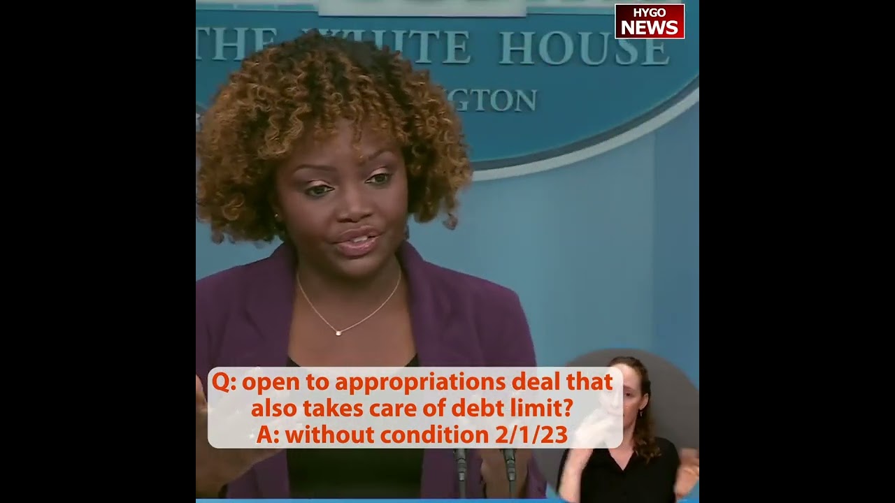 Q: open to appropriations deal that also takes care of debt limit? A: without condition