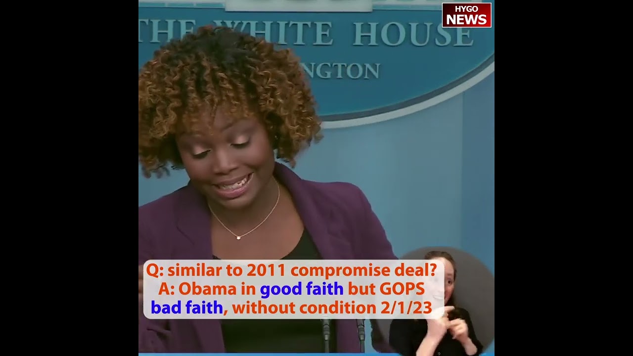 Q: similar to 2011 compromise deal? A: Obama in good faith but GOPS bad faith, without condition