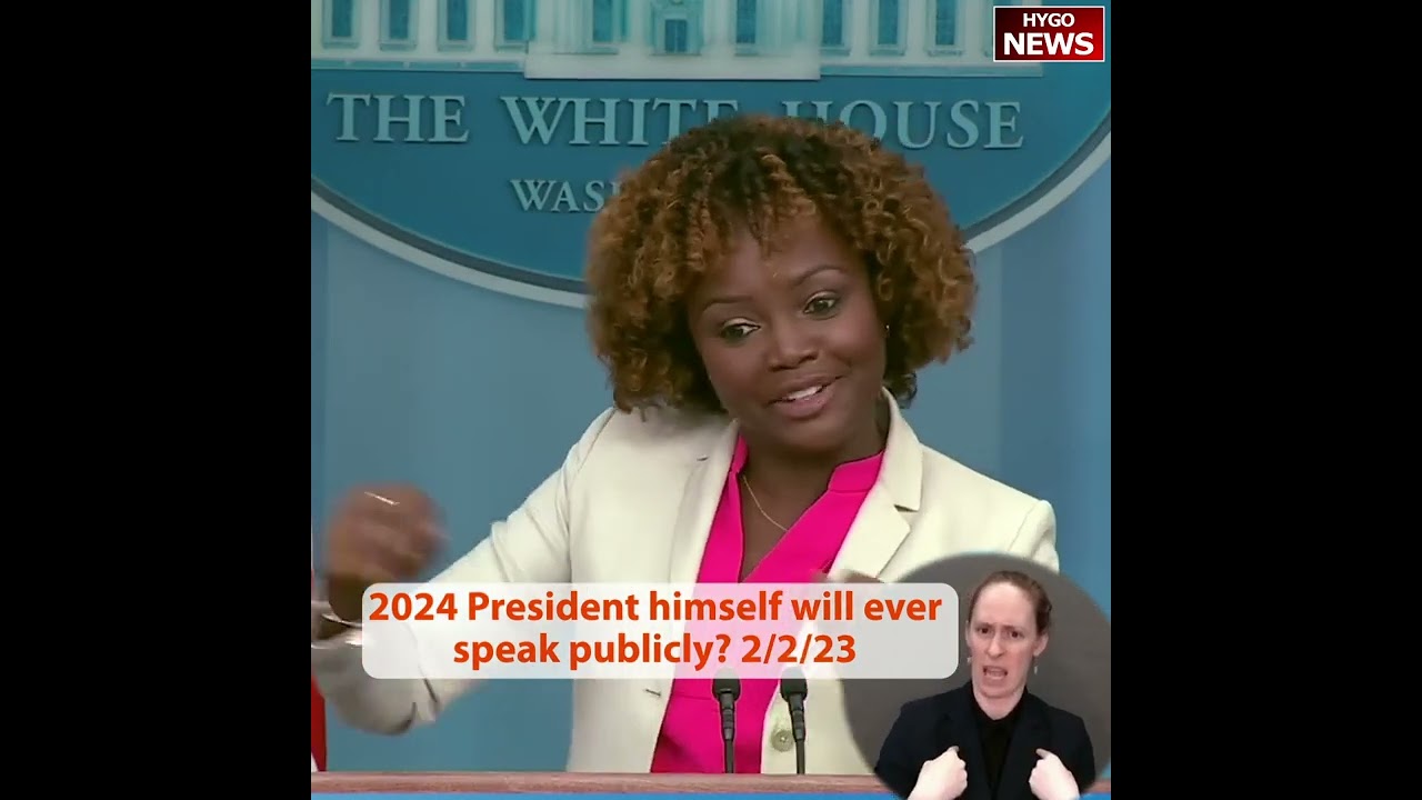 2024 President himself will ever speak publicly?