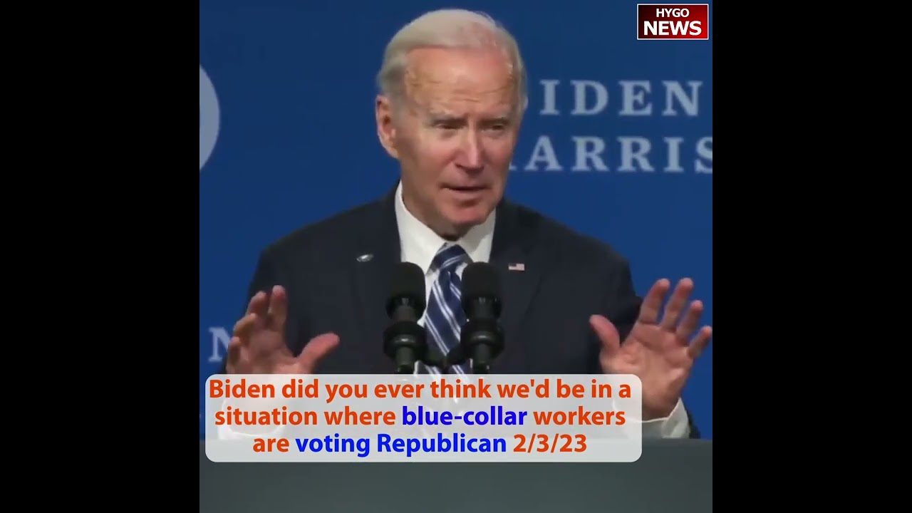 Biden: did you ever think we’d be in a situation where blue-collar workers are voting Republican?