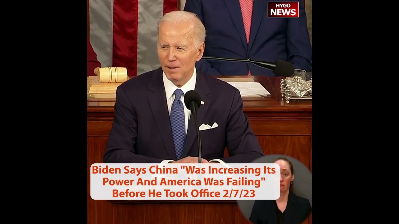 Biden Says China “Was Increasing Its Power And America Was Failing” Before He Took Office