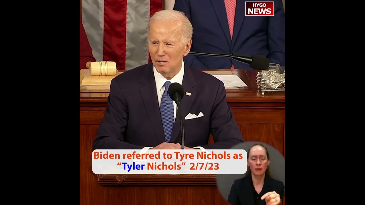 Biden referred to Tyre Nichols as “Tyler Nichols”