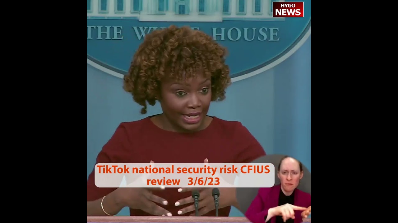 TikTok national security risk CFIUS review