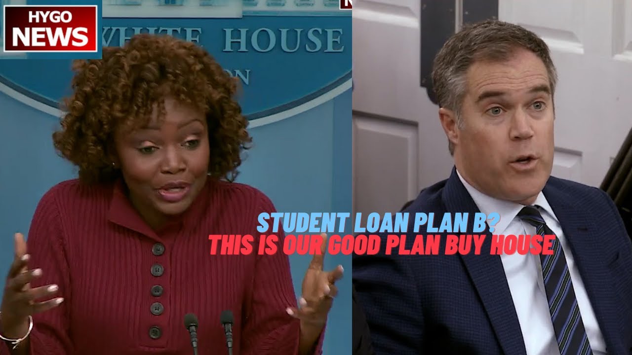 Q: student loan forgiveness plan B? A: this IS our good plan, to start a family or buy a house