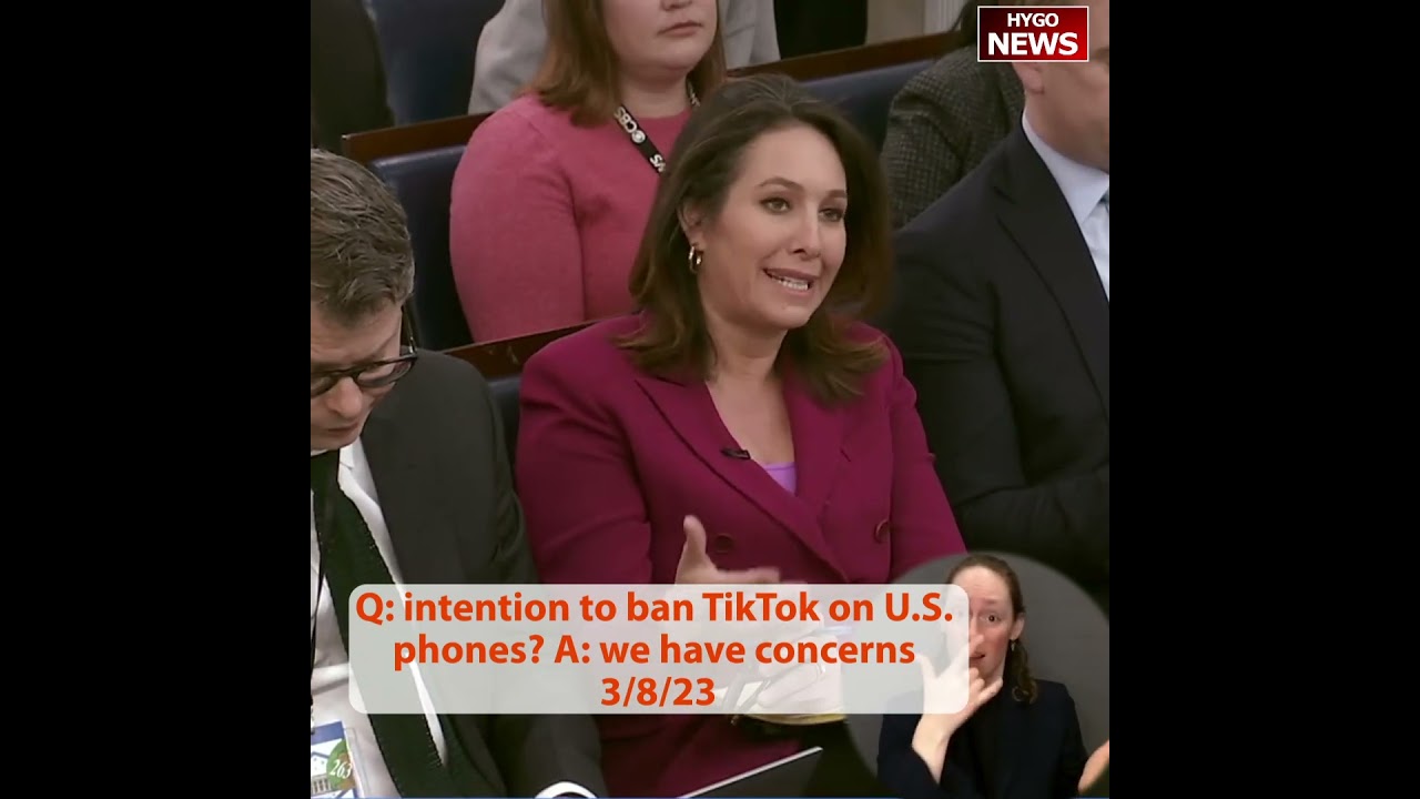 Q: intention to ban TikTok on U.S. phones? A: we have concerns