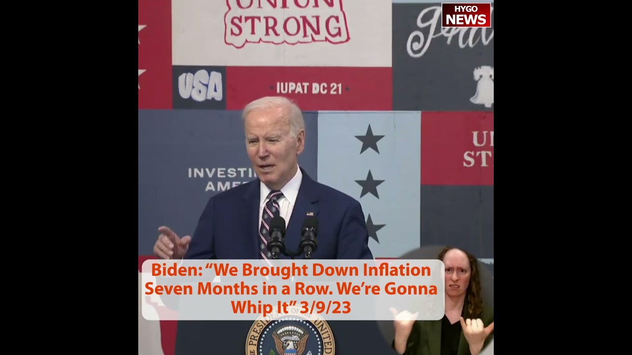 Biden: “We Brought Down Inflation Seven Months in a Row. We’re Gonna Whip It”