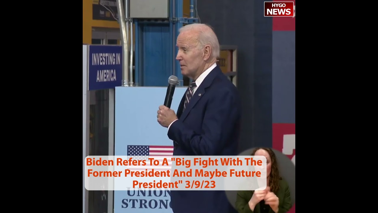 Biden Refers To A “Big Fight With The Former President And Maybe Future President”