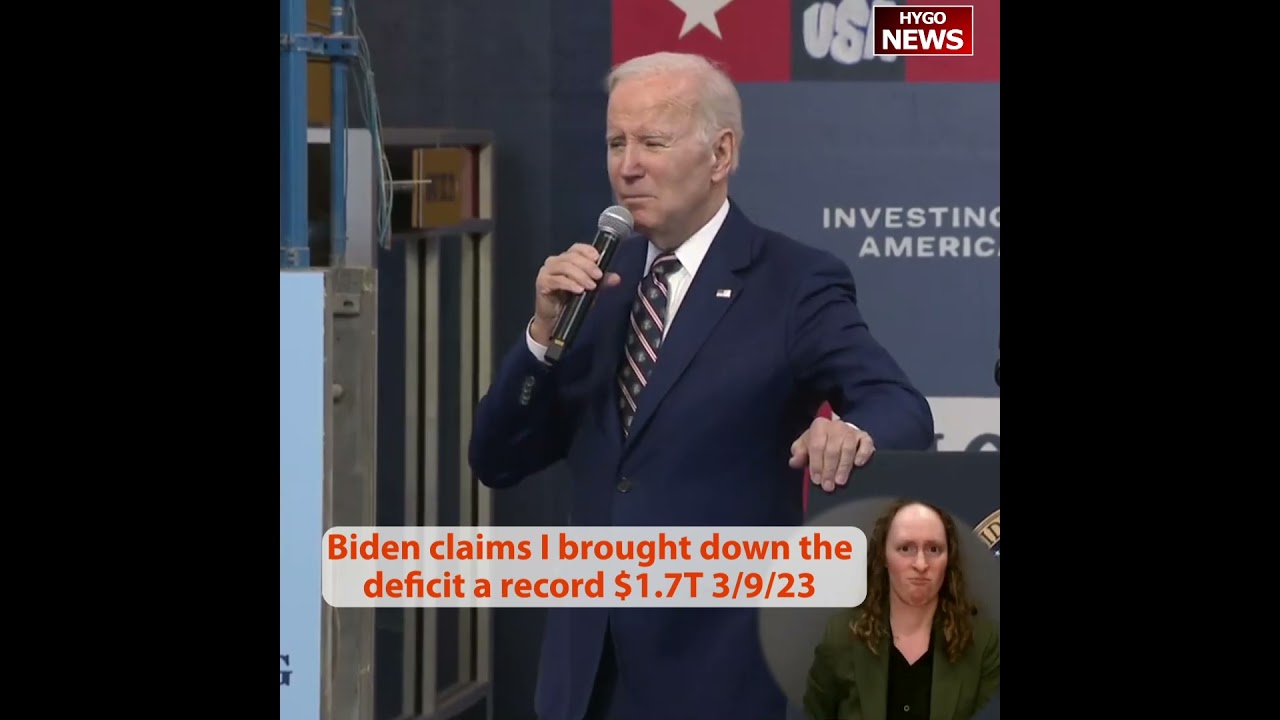 Biden claims I brought down the deficit a record $1.7T