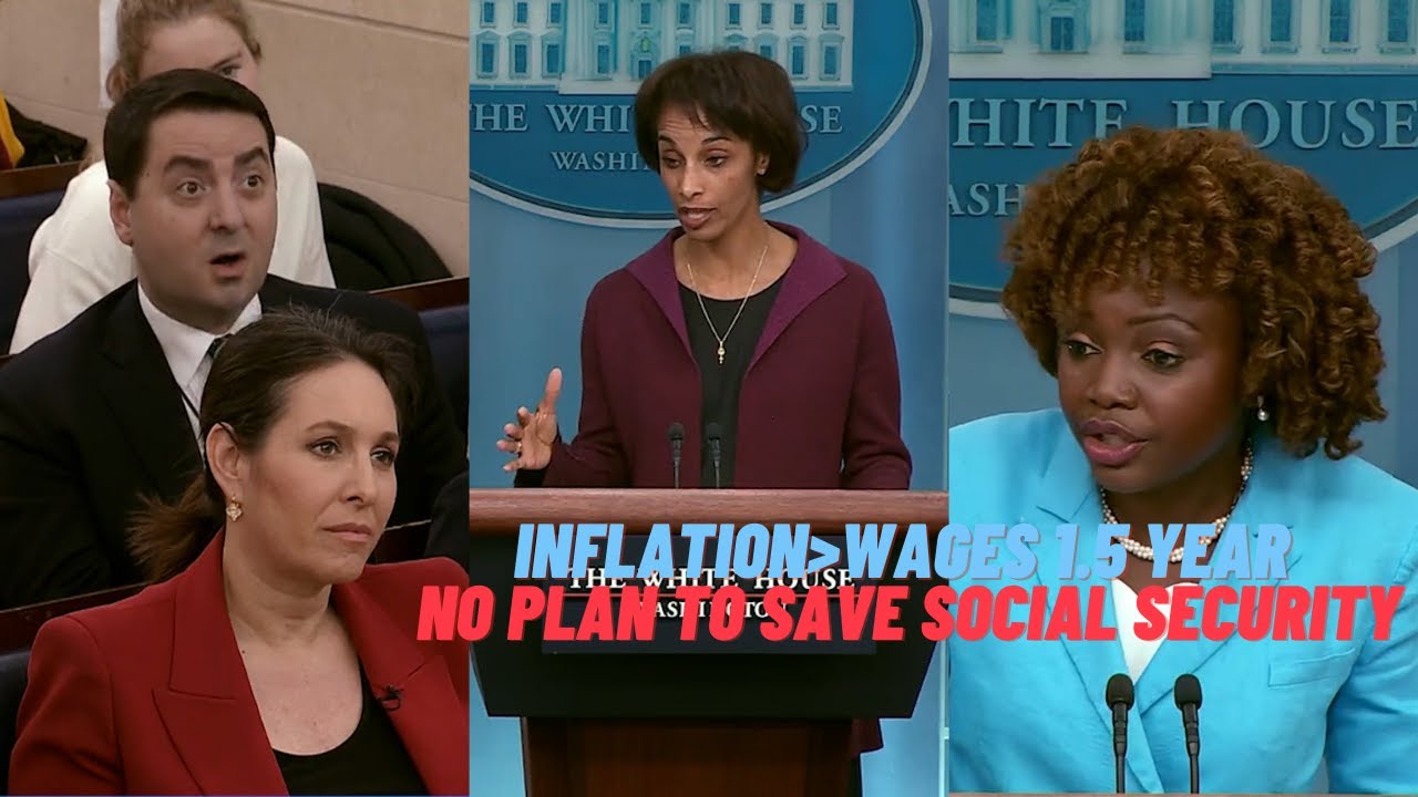 Q: inflation outpace wages for 1.5 year, manufacturing lost 4k jobs. NO PLAN To Save Social Security